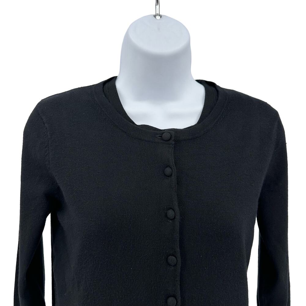 Grace Elements Black Tank & Sweater Lot WMNS Small 3/4 Sleeve Button Up Rayon - Picture 12 of 16
